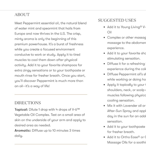 NWT Young Living Mind Over Matter M-Grain, Deep Relief and Peppermint Set - Picture 6 of 16